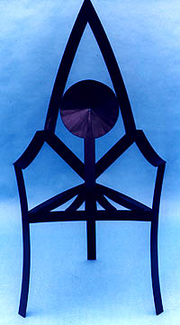 Black armchair