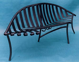 Silver bench