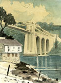 Menai Bridge from the Belgian Promenade